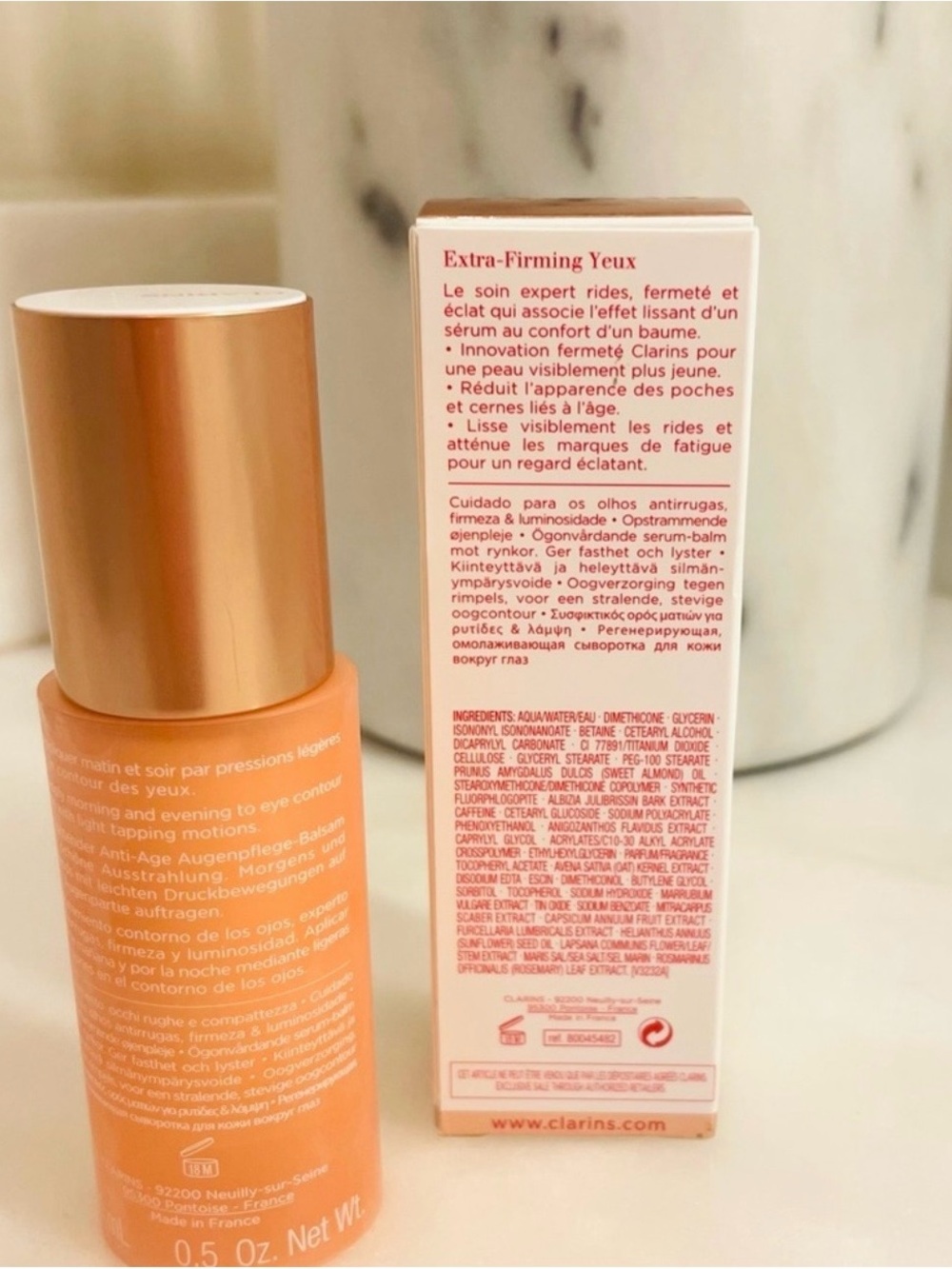 Clarins Extra-Firming Eye Serum  .05oz 
New in Box - Picture 2 of 2